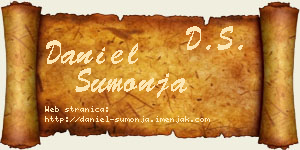 Daniel Šumonja vizit kartica